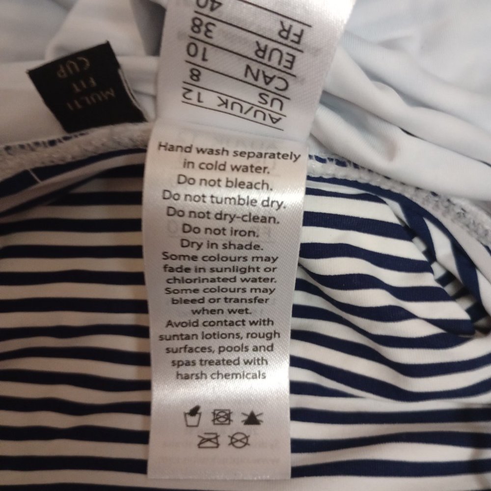 Nip Tuck Sorrento Stripe Joanne One Piece Swimsuit NWT Size 8 - Picture 10 of 10